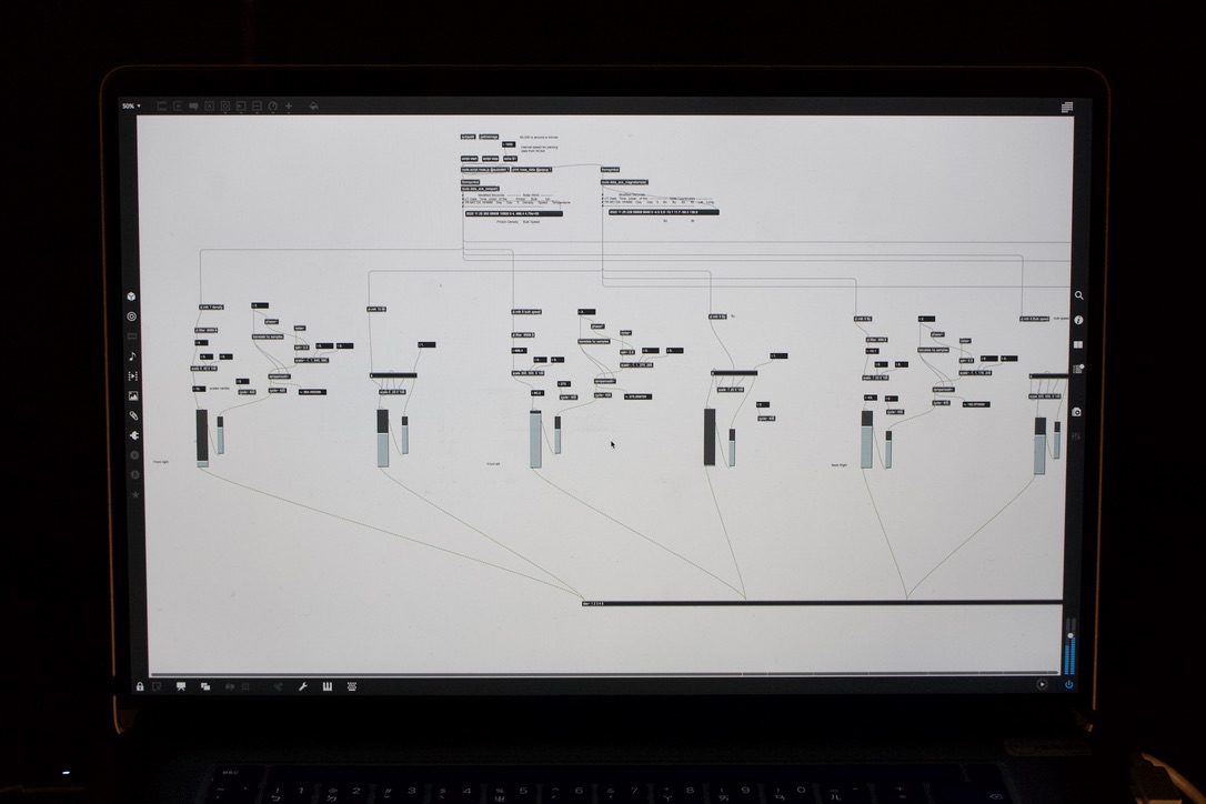 A screen shot of the max msp patch