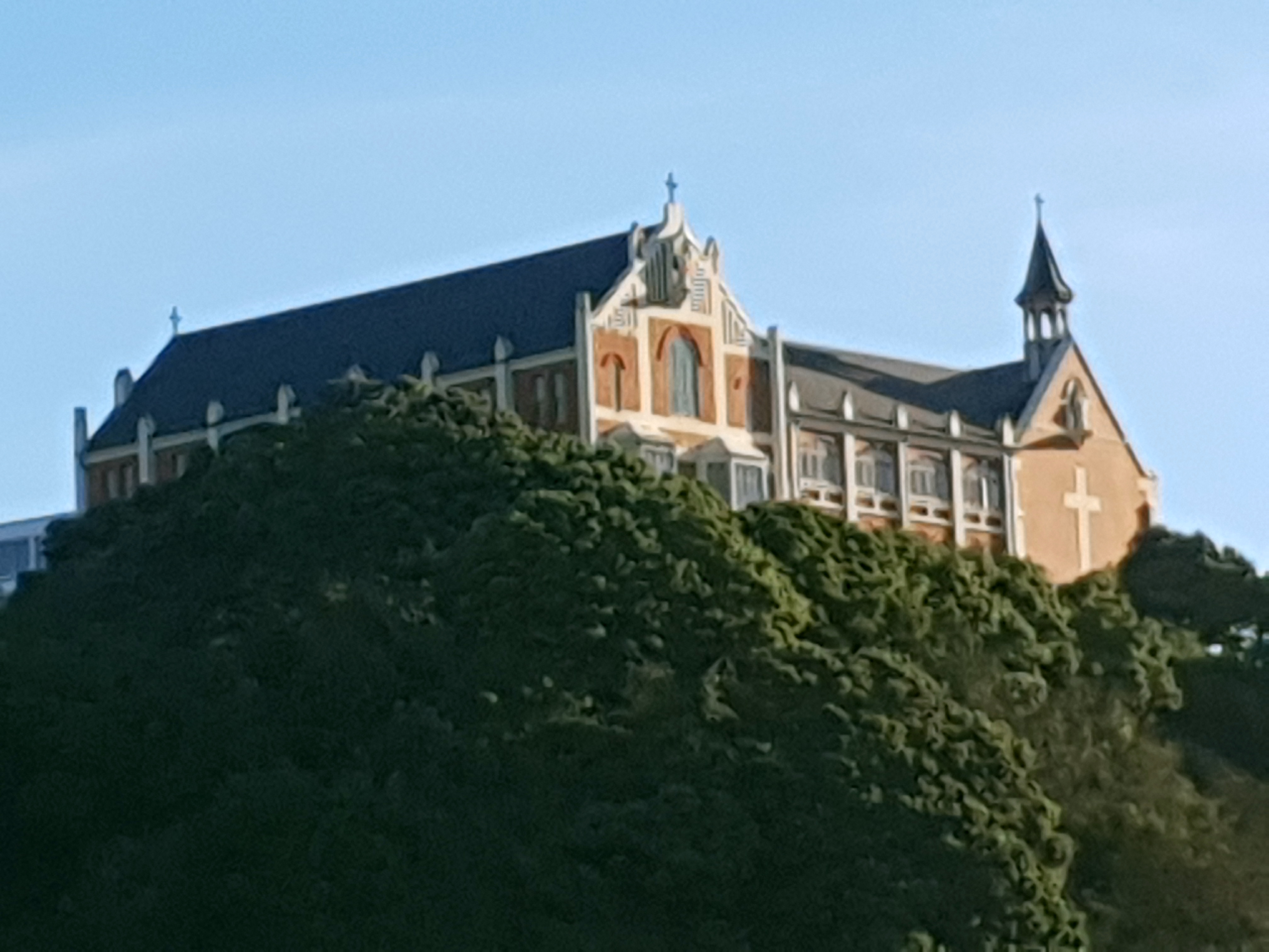 looking up towards st gerard's monastary