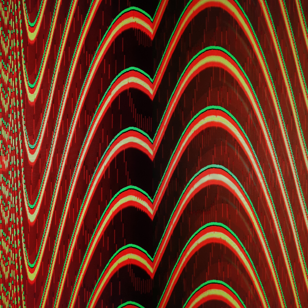 an abstract pattern of curves that are computer generated