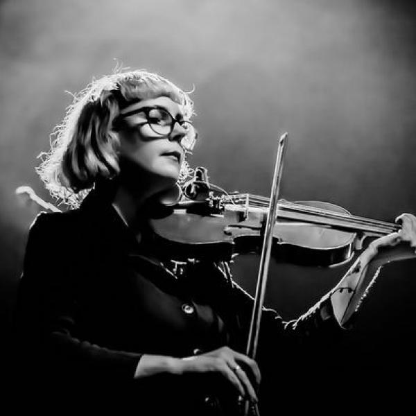Anita Clark playing violin