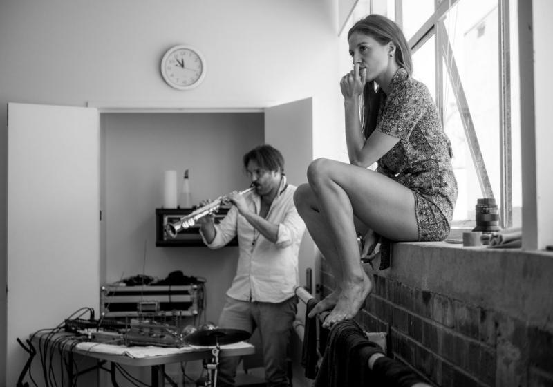 Lucy and Lucien backstage