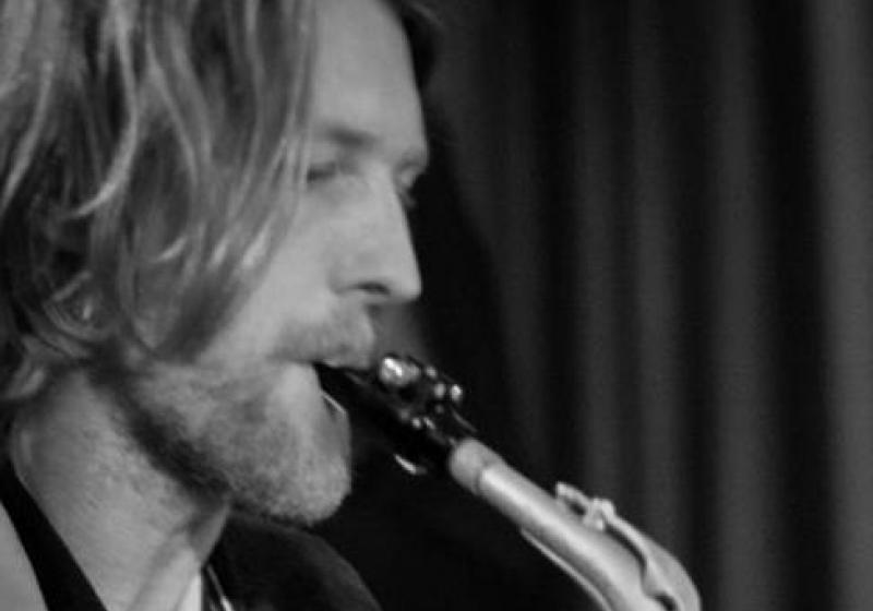 Glen Downie playing saxophone