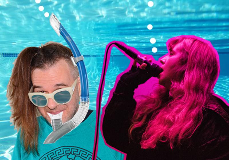 Kraus and Ducklingmonster underwater