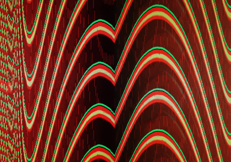 an abstract pattern of curves that are computer generated