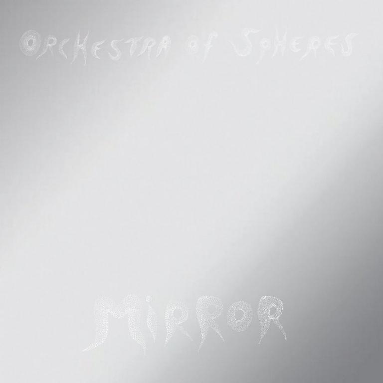 Mirror cover, silver reflective surface.