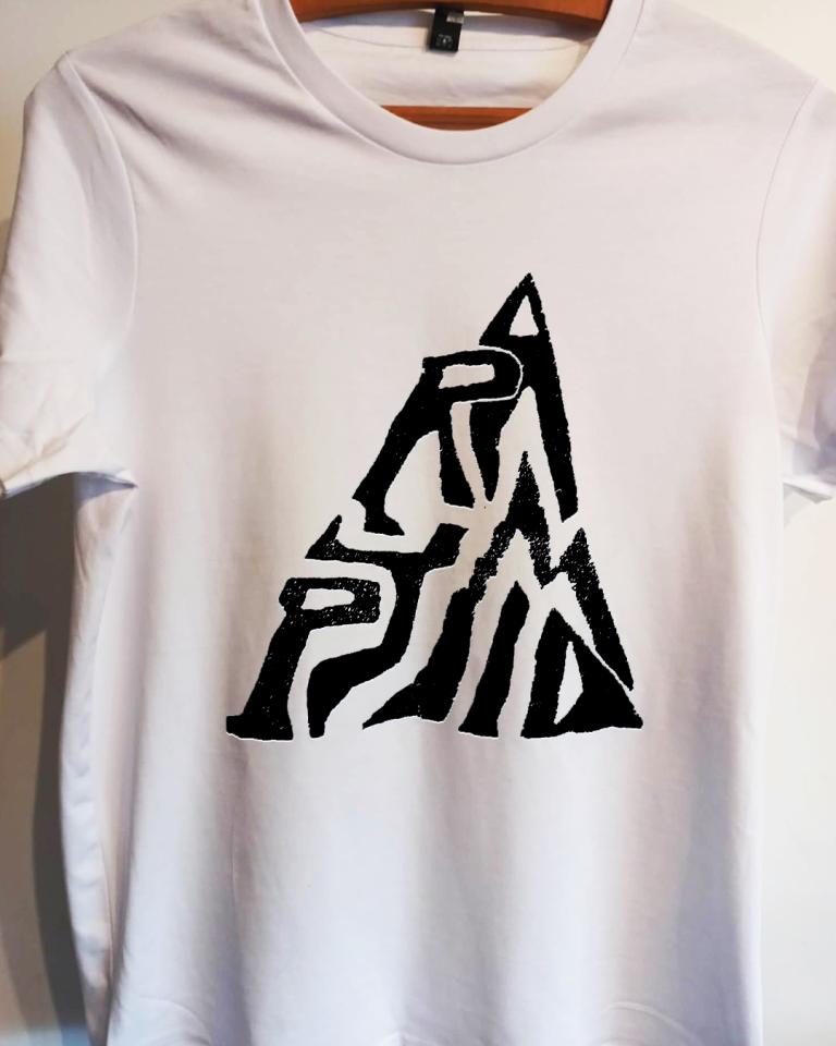 White T with black image