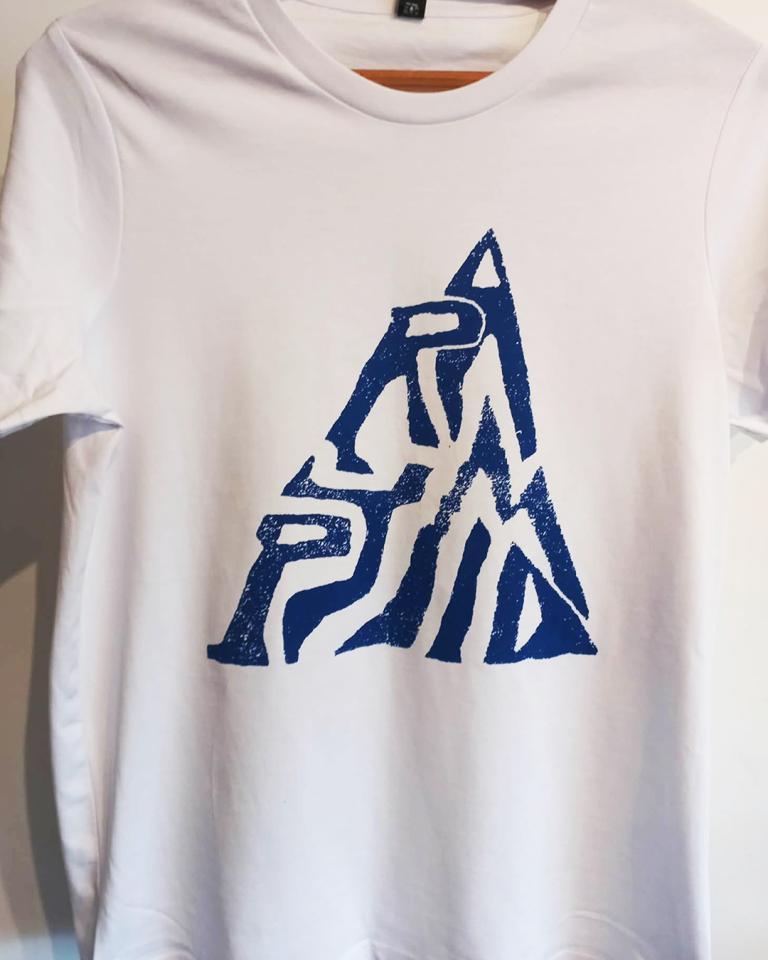 White T with blue image